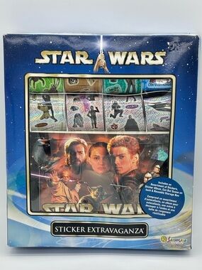 Star Wars Sticker Extravaganza Sandylion Episode II Attack Of The Clones Vintage